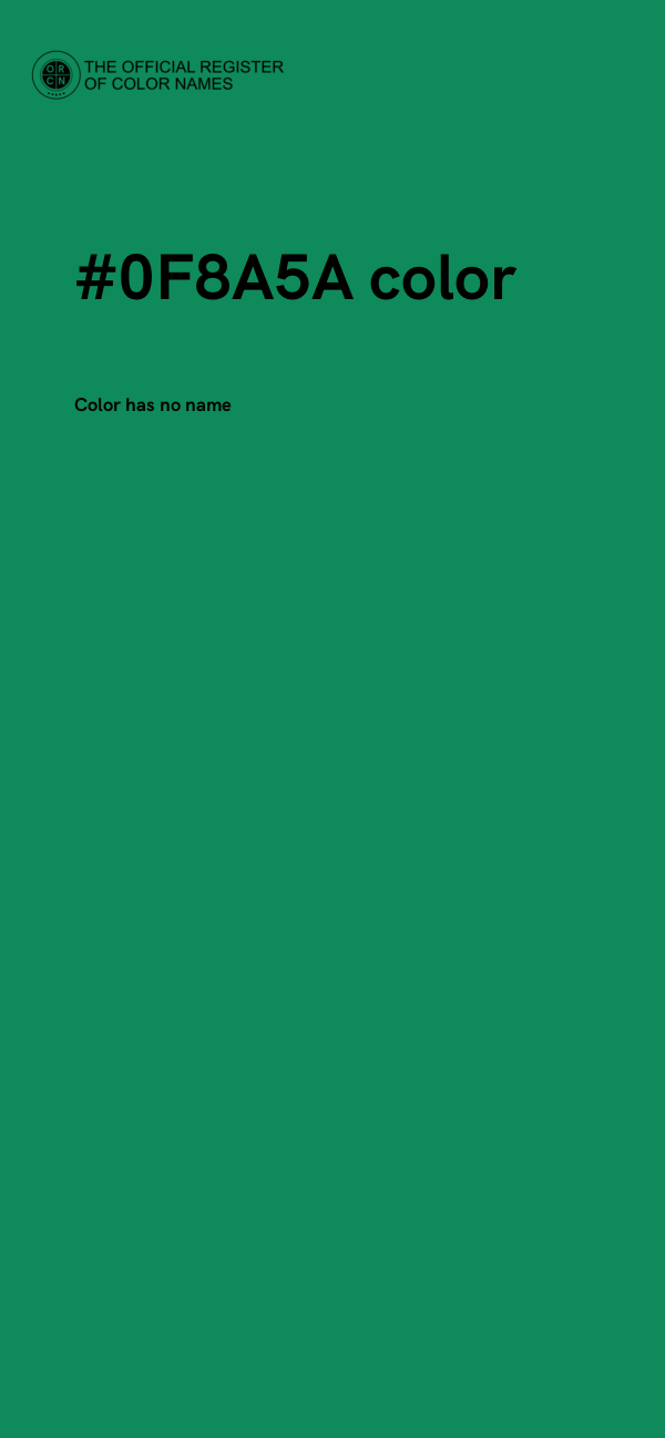 #0F8A5A color image