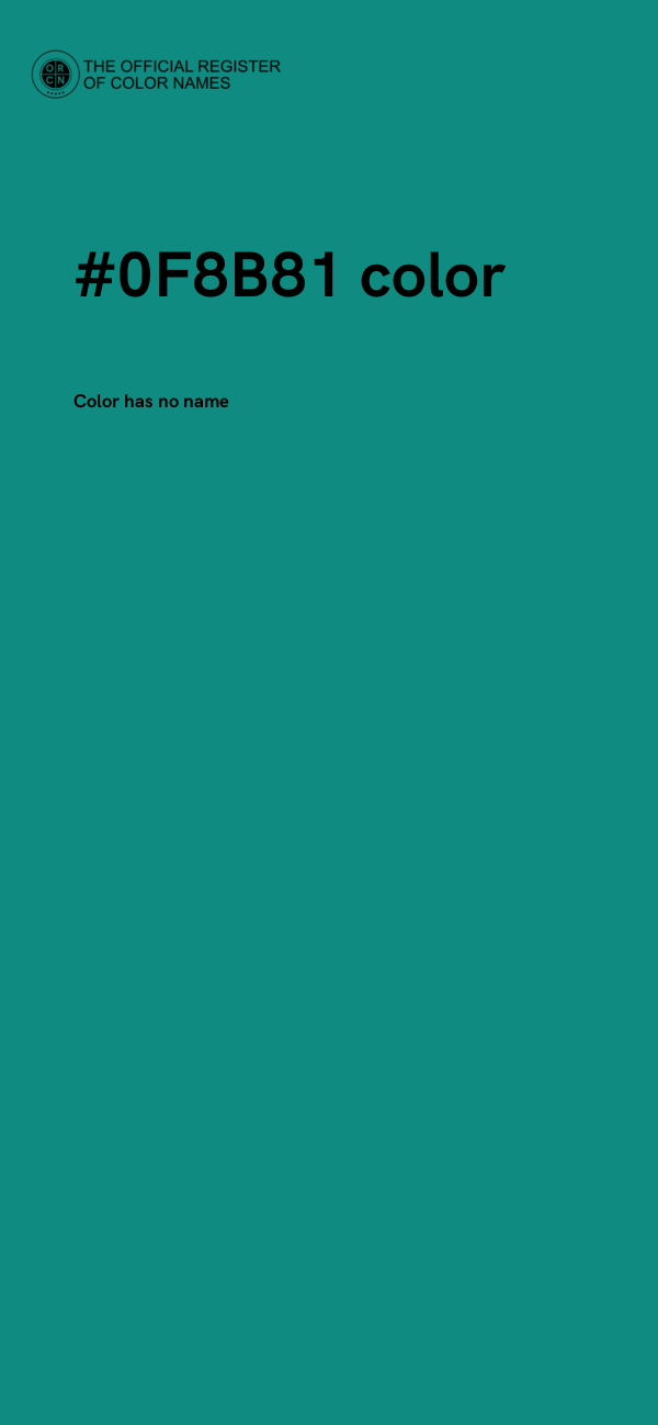 #0F8B81 color image