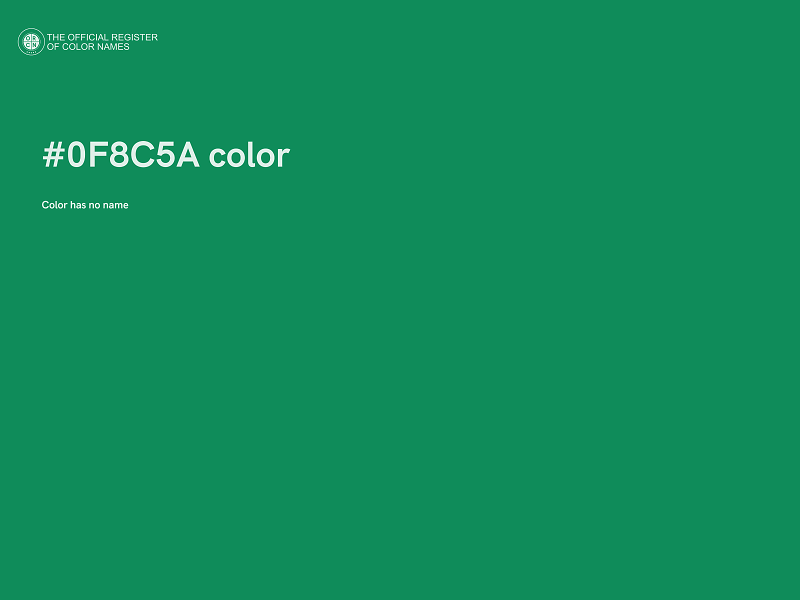 #0F8C5A color image