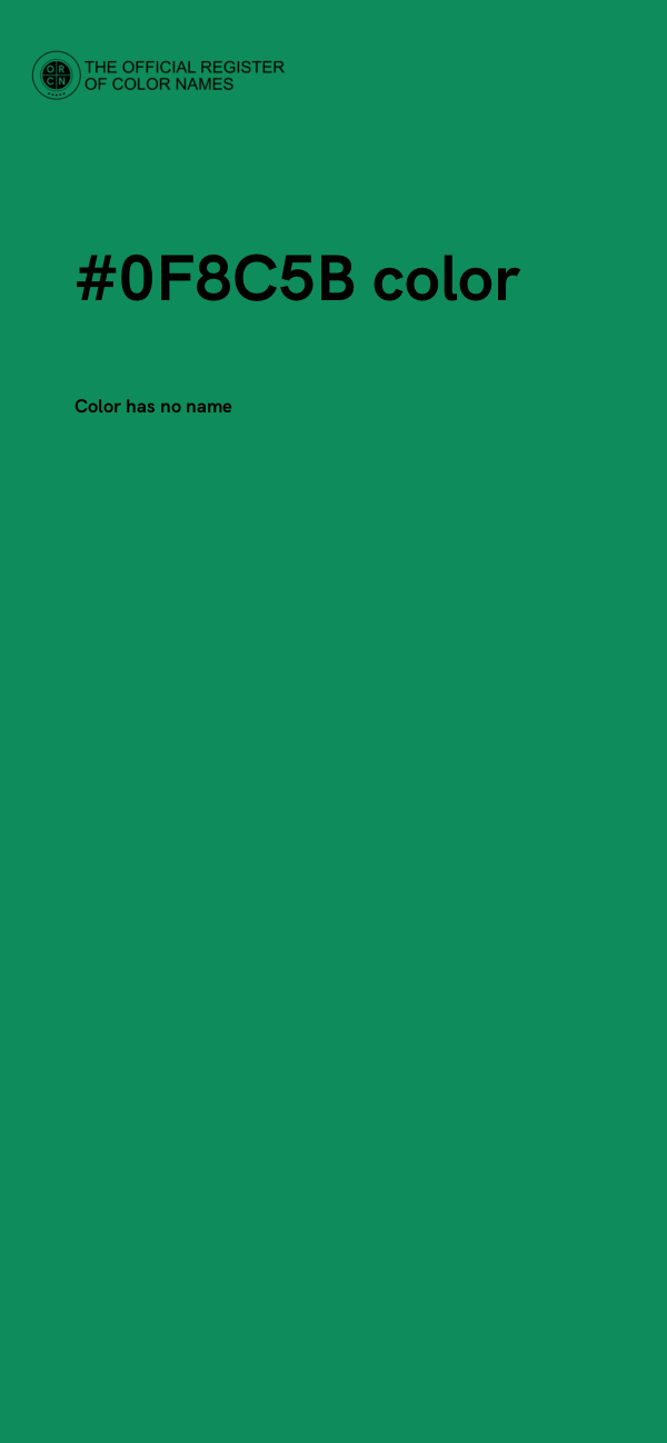 #0F8C5B color image