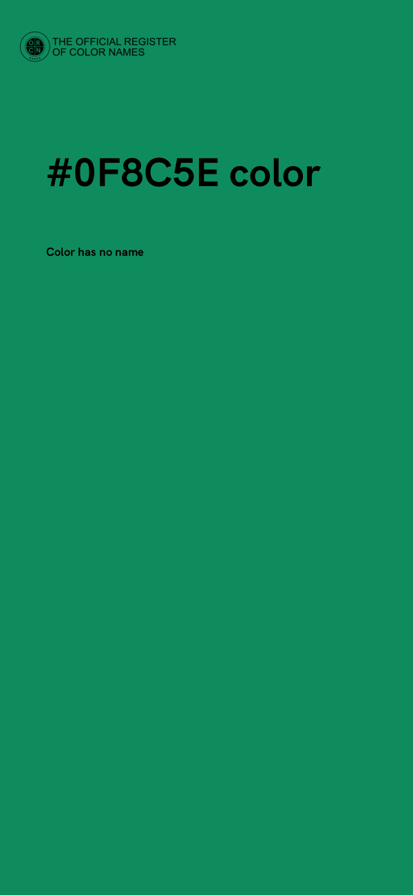 #0F8C5E color image