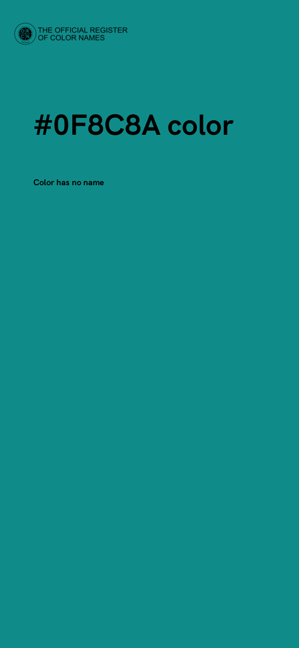 #0F8C8A color image
