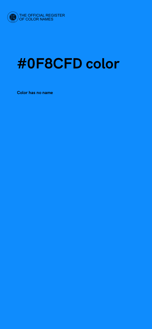 #0F8CFD color image
