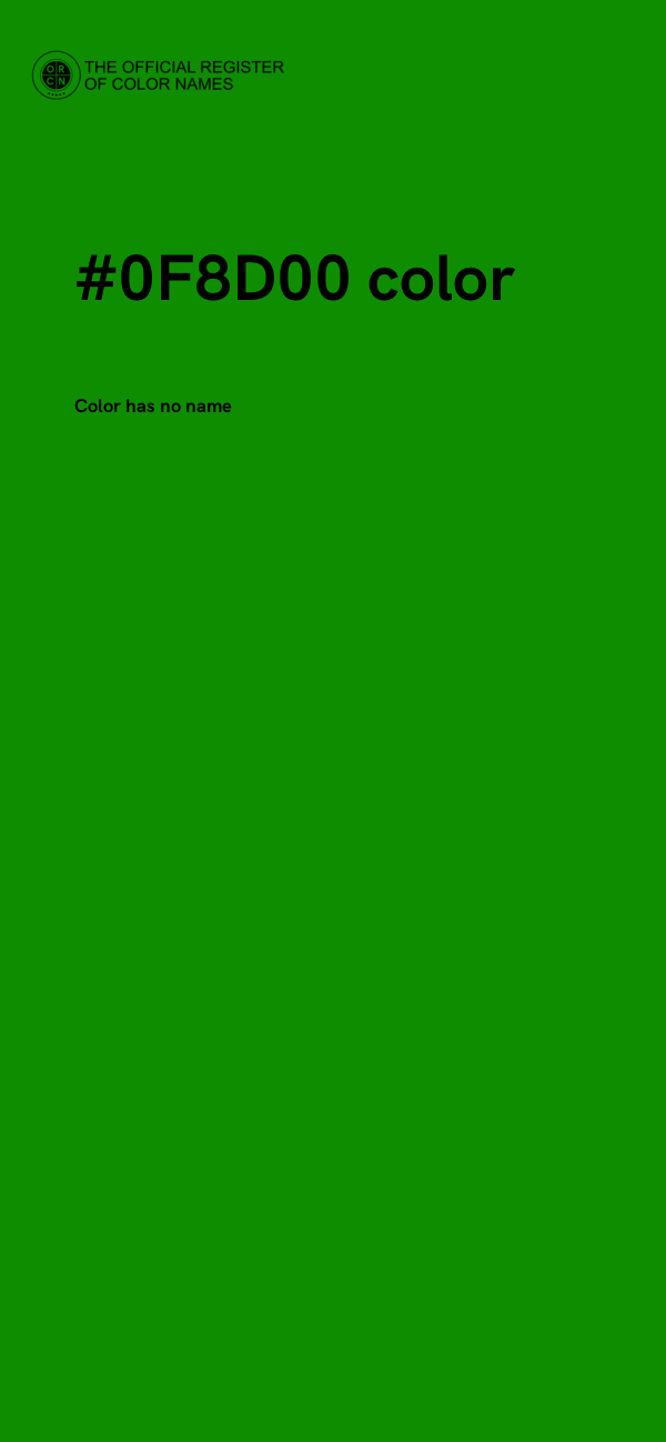 #0F8D00 color image