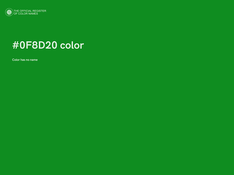 #0F8D20 color image