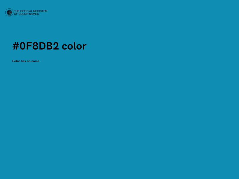 #0F8DB2 color image