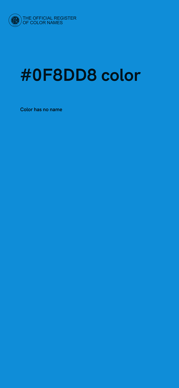 #0F8DD8 color image