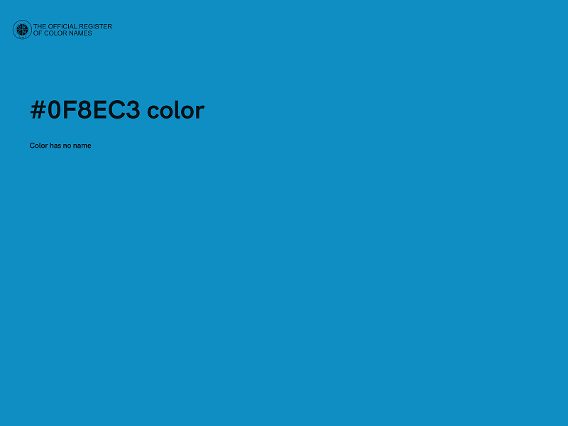 #0F8EC3 color image