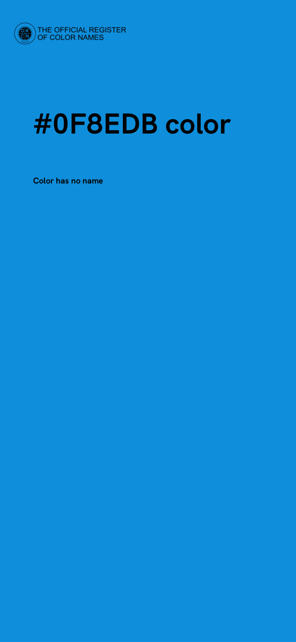 #0F8EDB color image