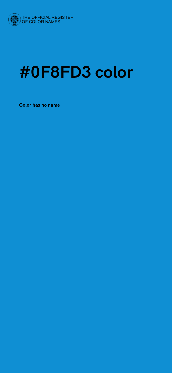 #0F8FD3 color image
