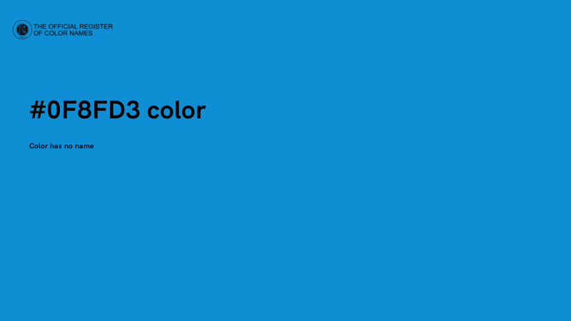 #0F8FD3 color image