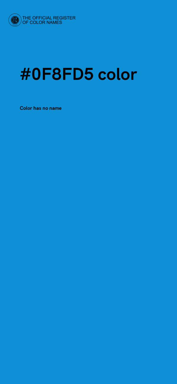 #0F8FD5 color image