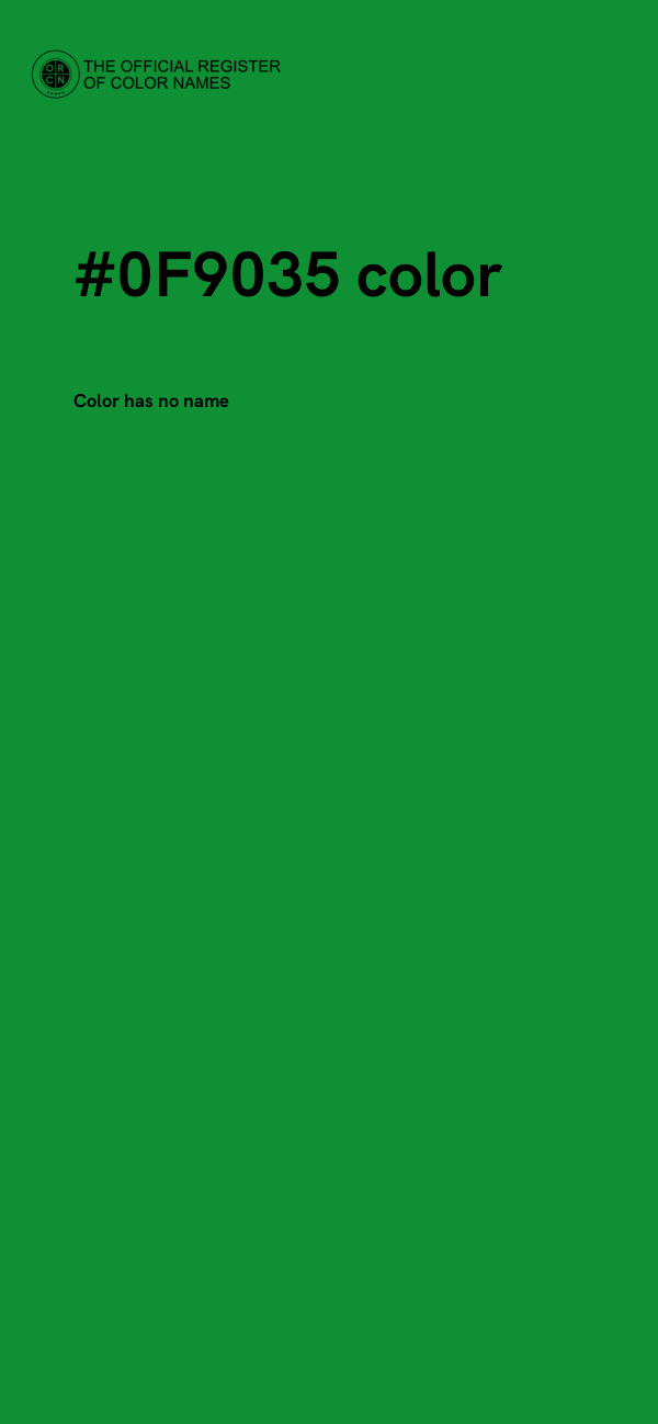 #0F9035 color image