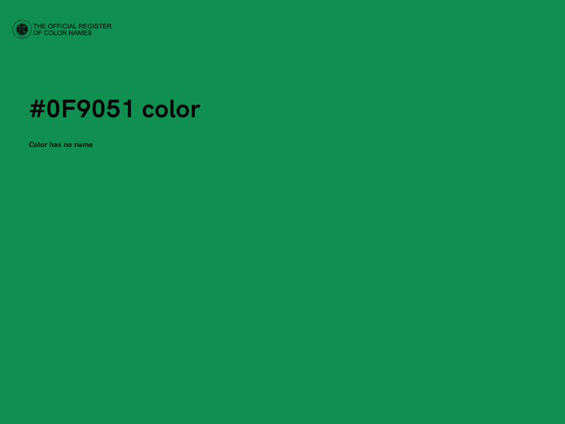 #0F9051 color image