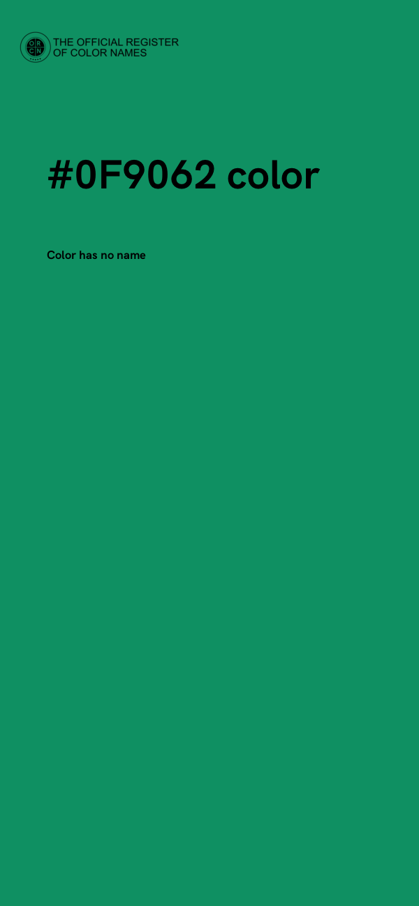 #0F9062 color image