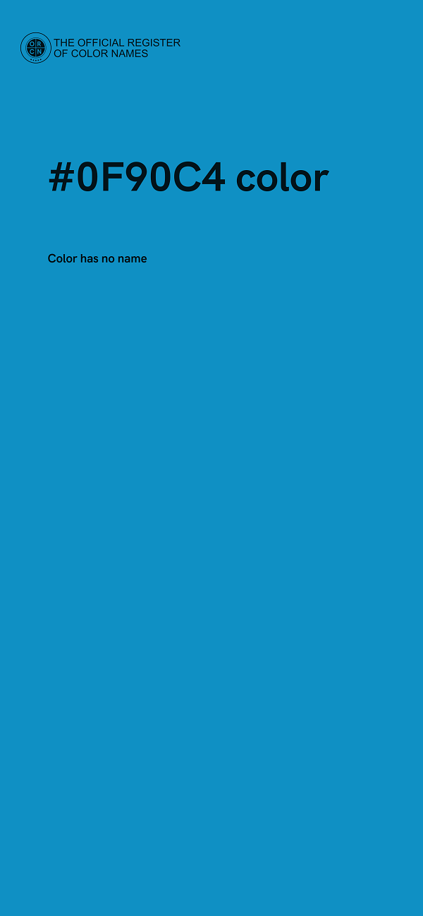 #0F90C4 color image