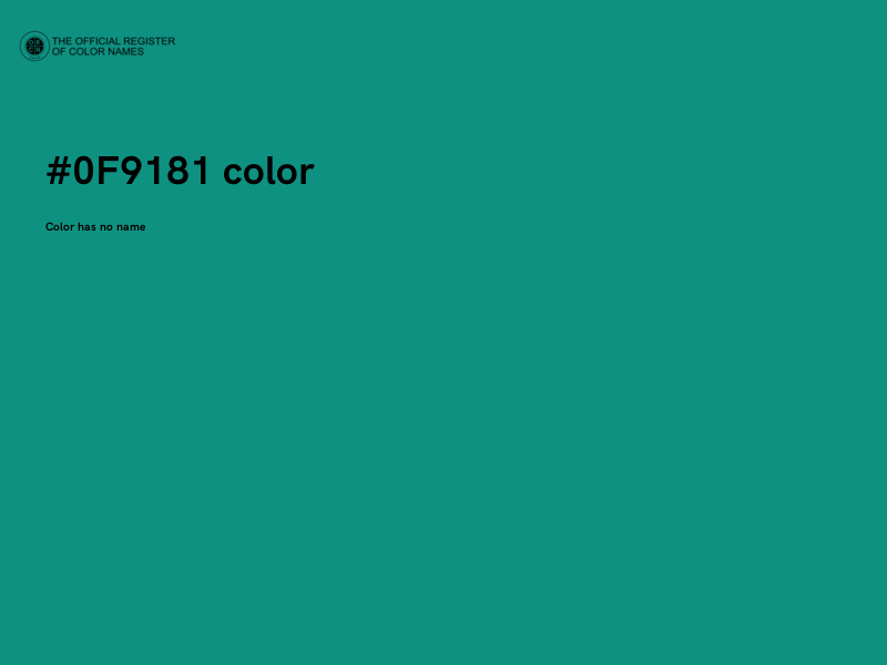 #0F9181 color image