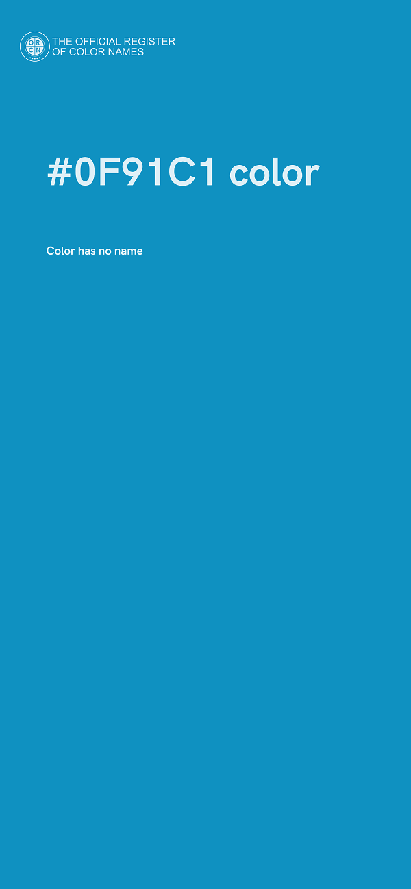 #0F91C1 color image