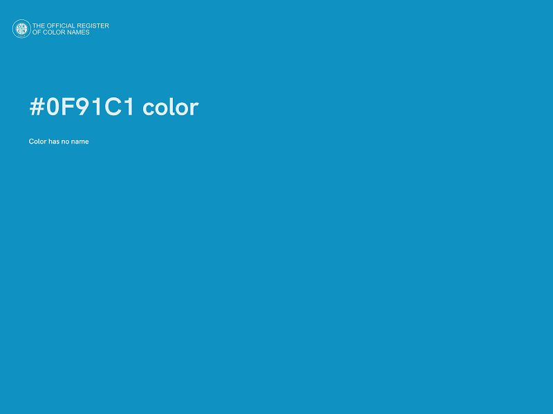 #0F91C1 color image