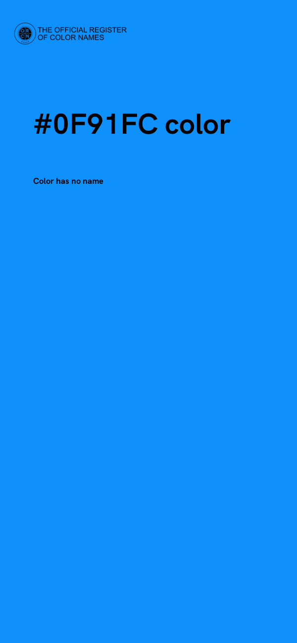 #0F91FC color image