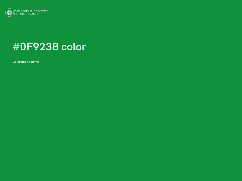 #0F923B color image