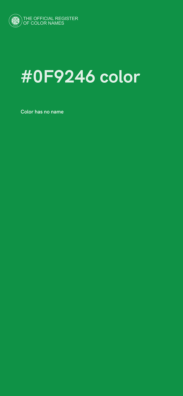 #0F9246 color image