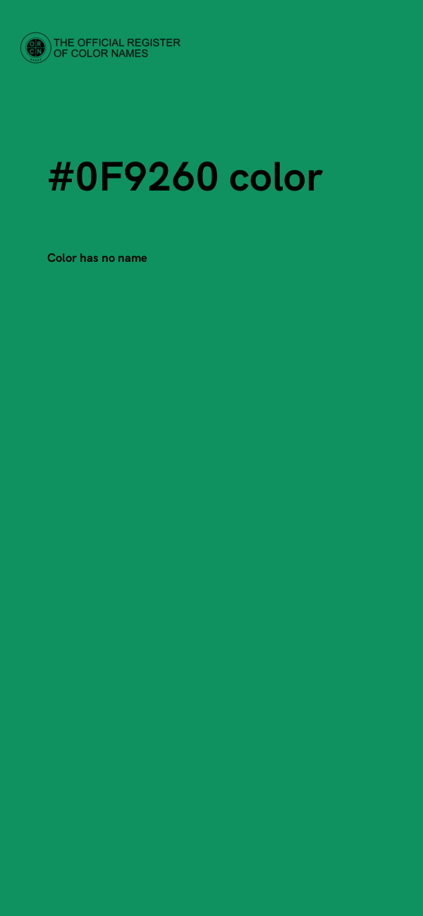 #0F9260 color image