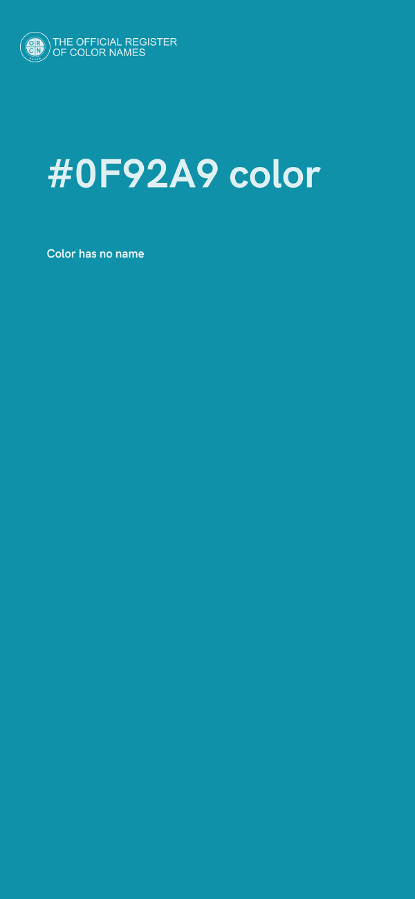 #0F92A9 color image