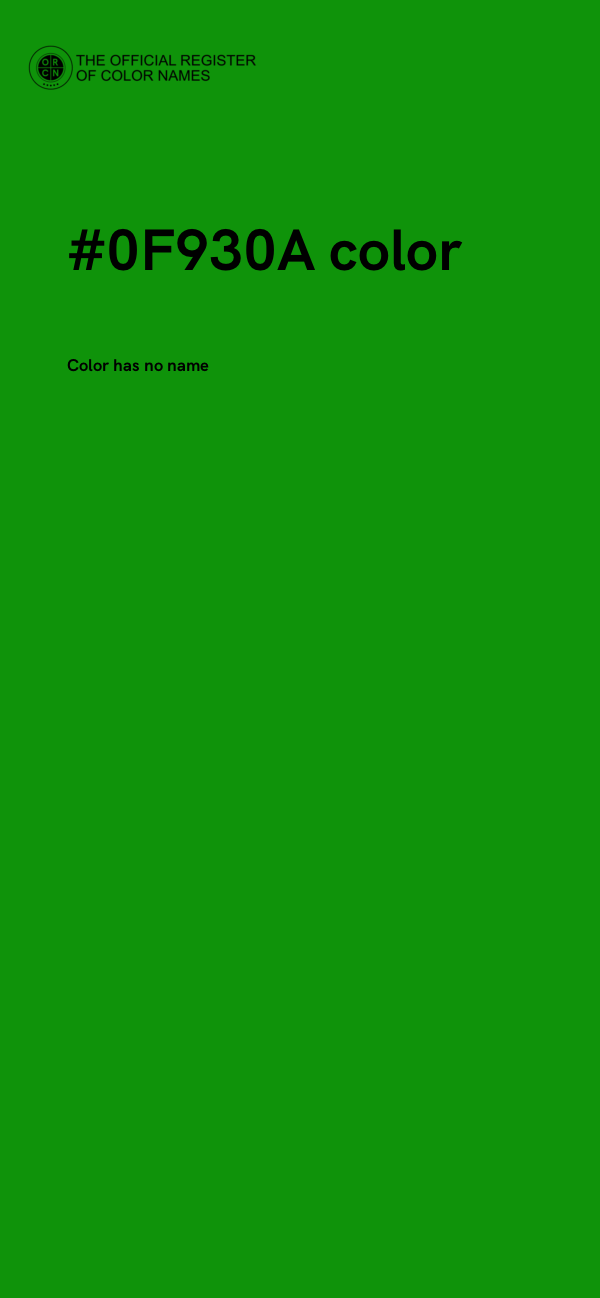 #0F930A color image
