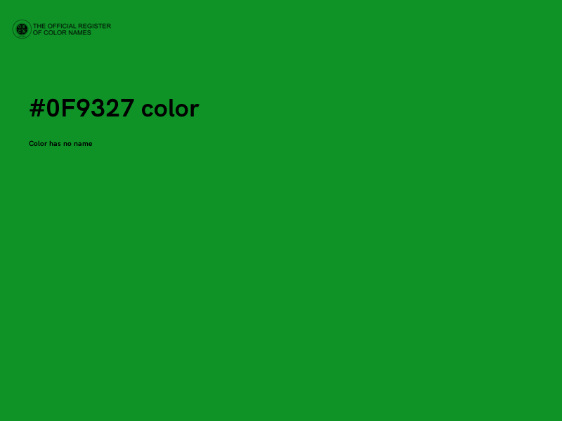 #0F9327 color image