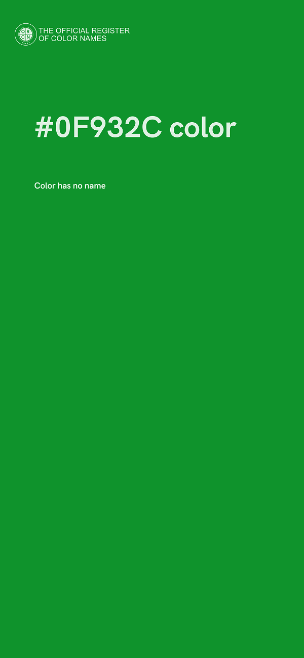 #0F932C color image