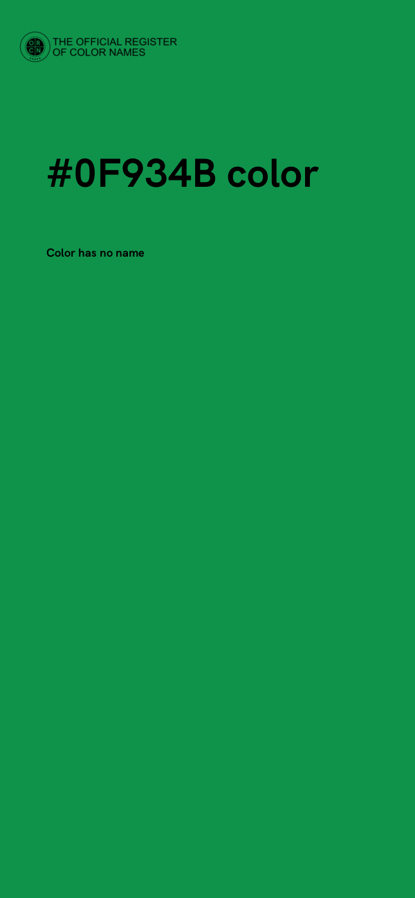 #0F934B color image