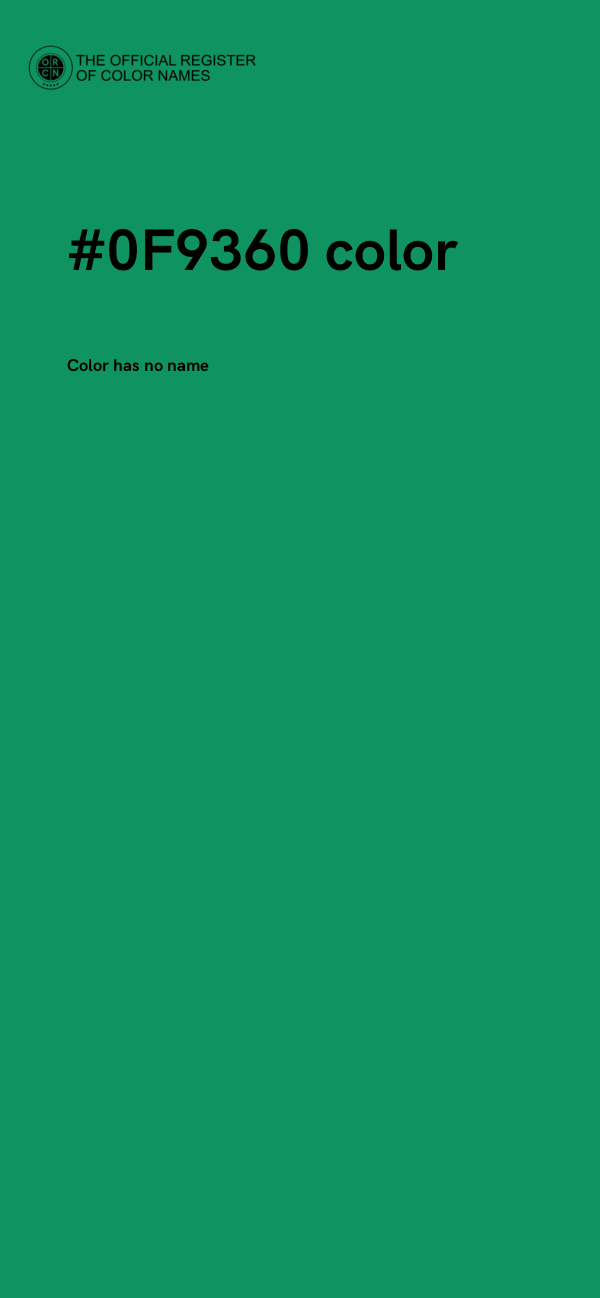 #0F9360 color image