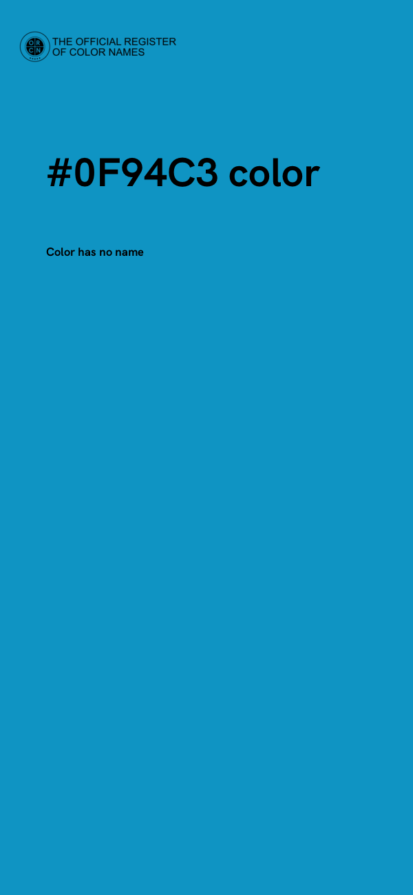 #0F94C3 color image