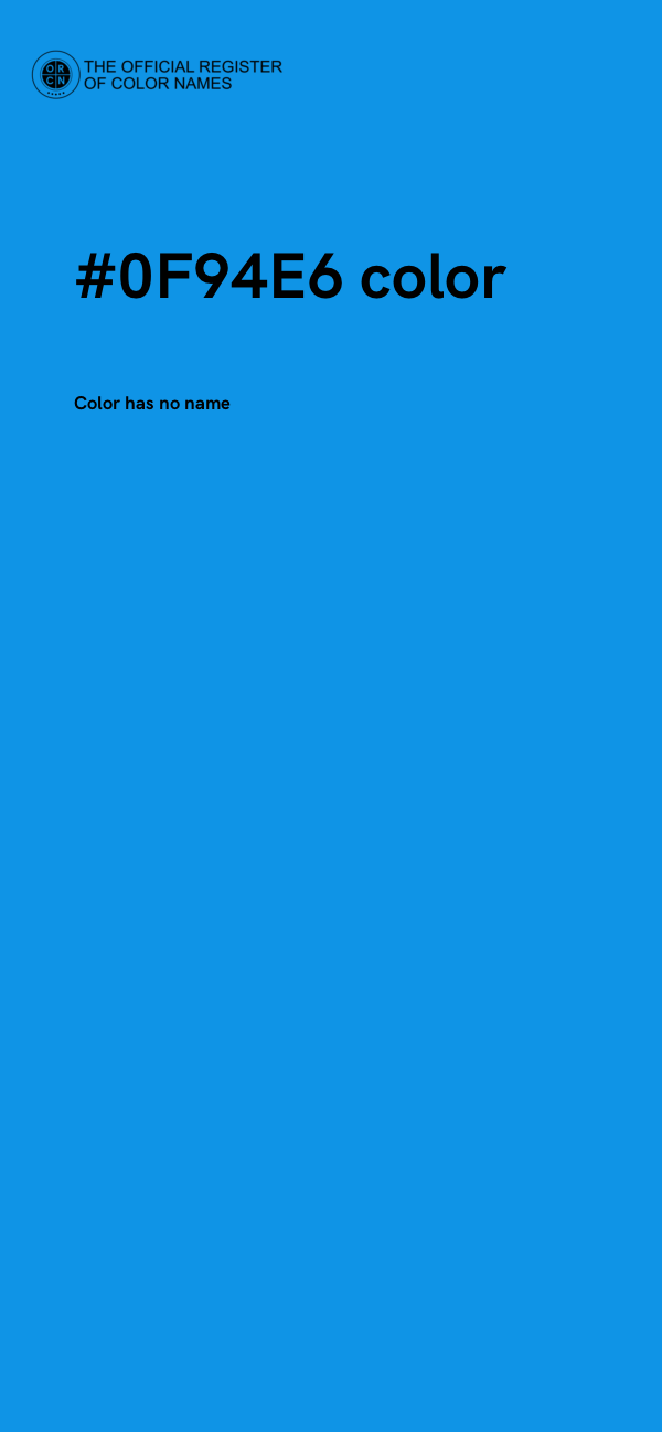 #0F94E6 color image