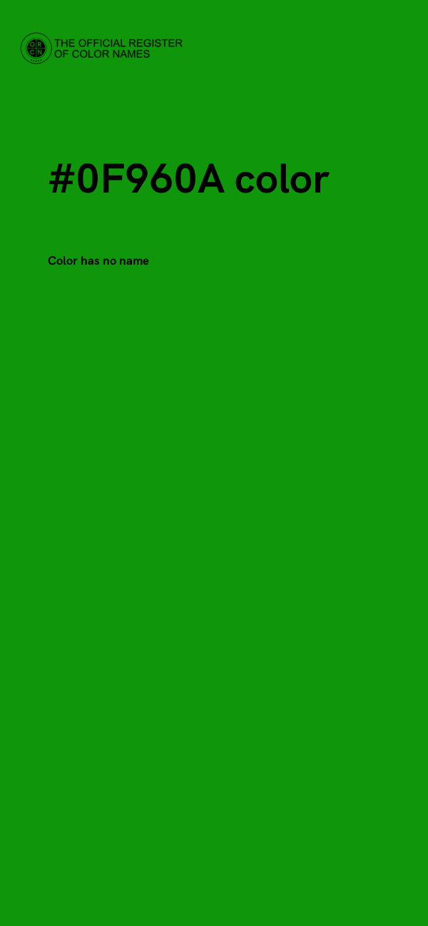 #0F960A color image
