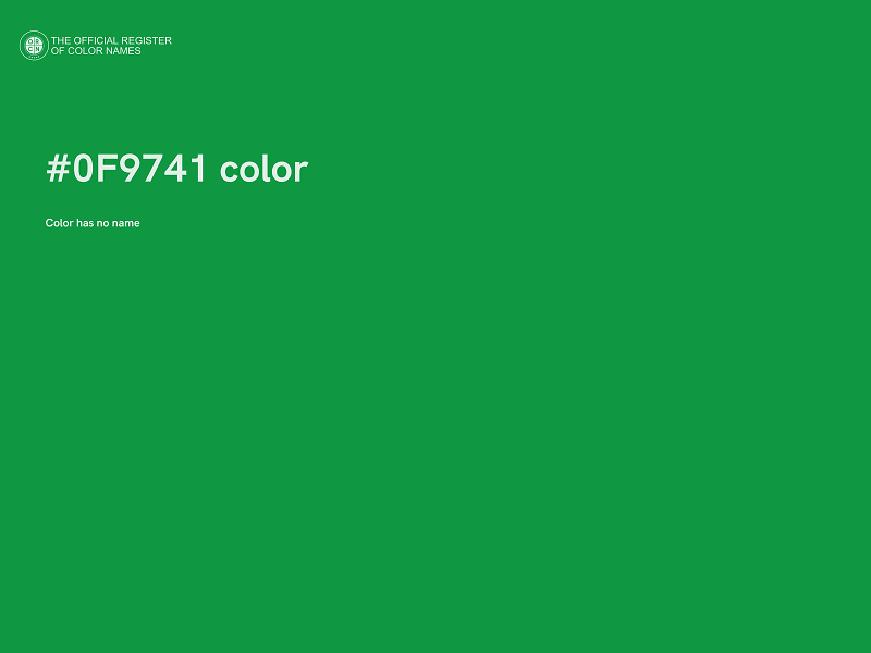 #0F9741 color image
