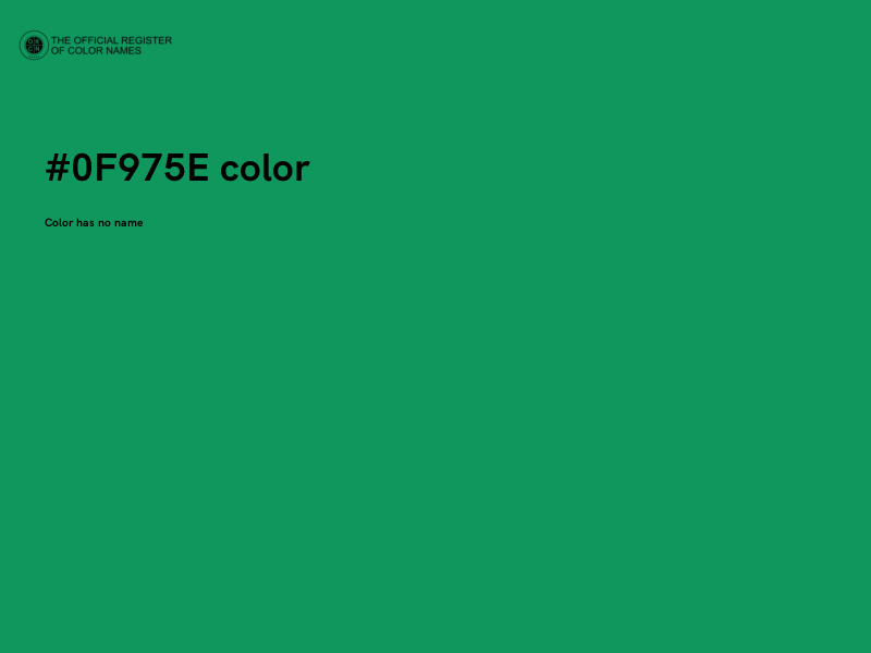 #0F975E color image