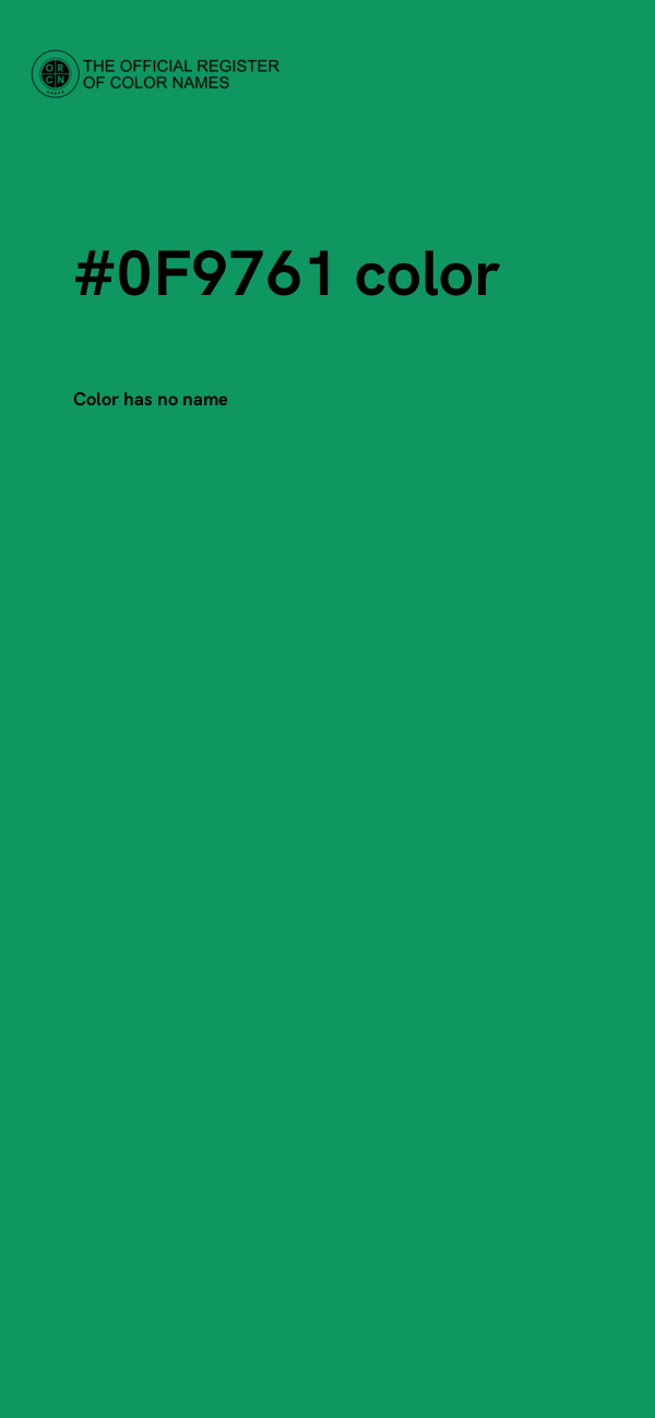 #0F9761 color image