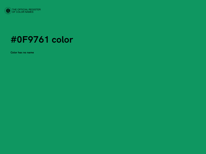 #0F9761 color image