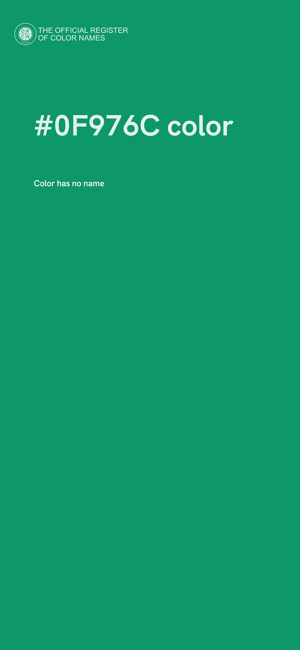 #0F976C color image