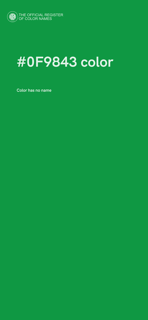 #0F9843 color image