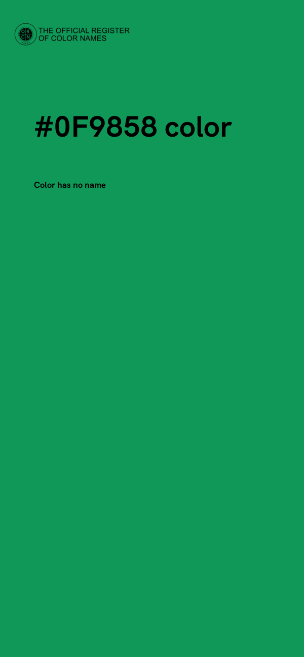 #0F9858 color image