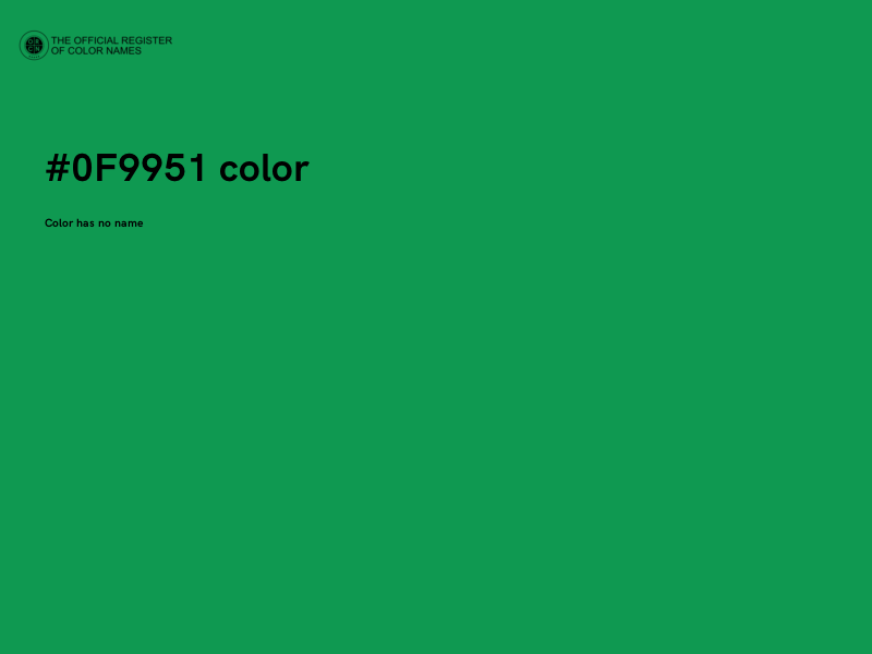 #0F9951 color image