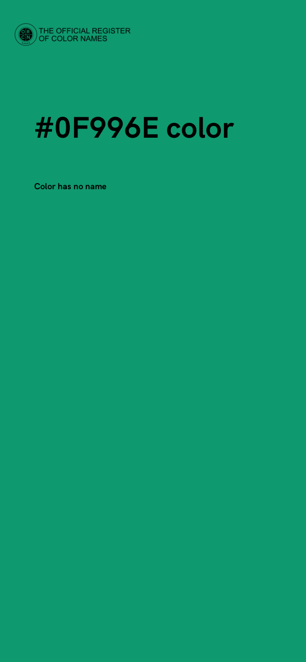 #0F996E color image