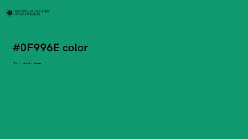 #0F996E color image