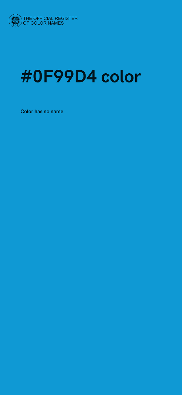 #0F99D4 color image