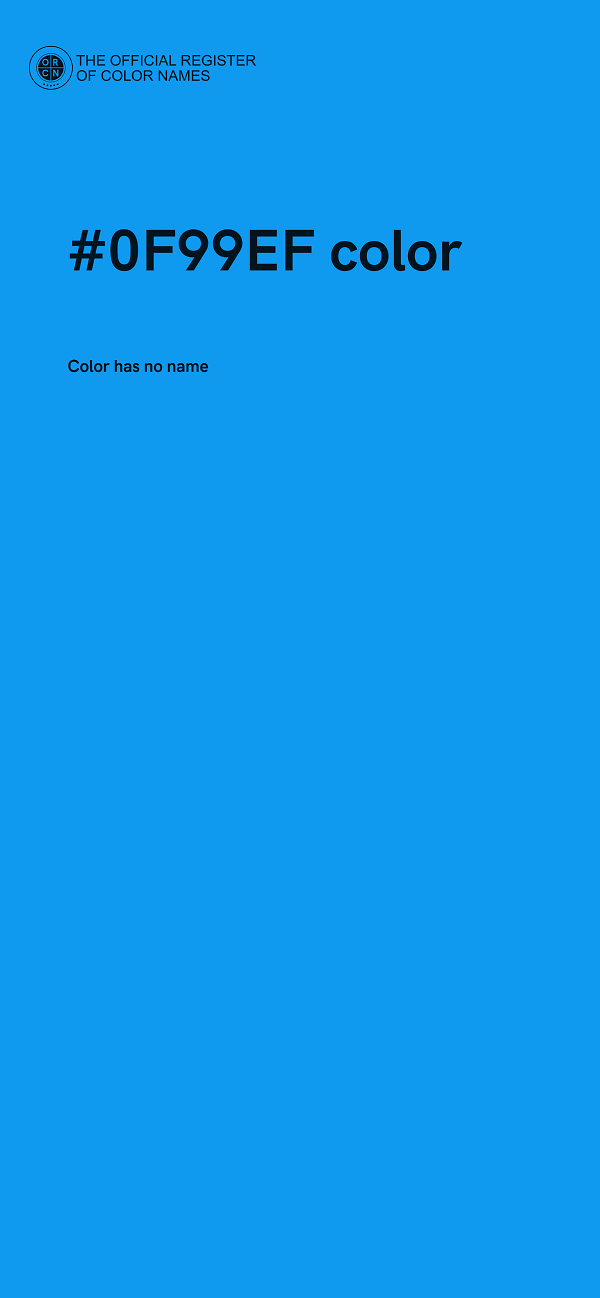 #0F99EF color image