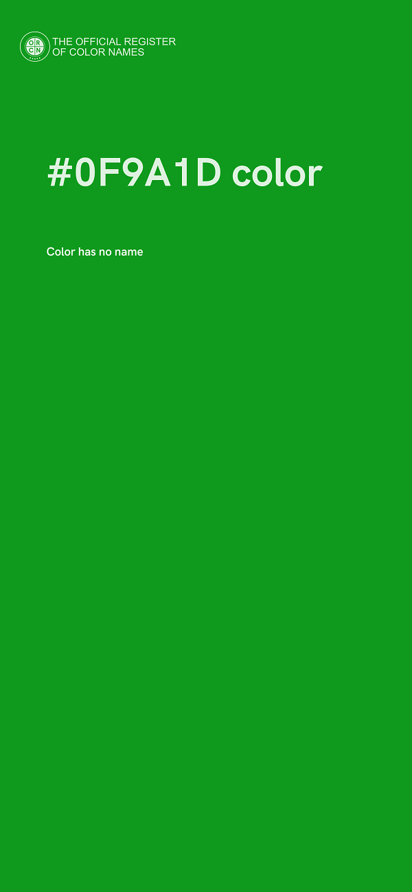 #0F9A1D color image
