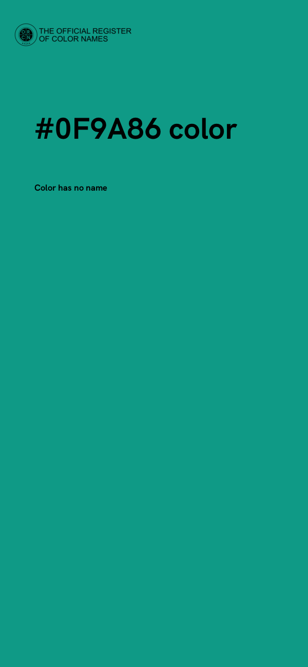 #0F9A86 color image